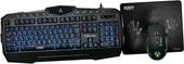 Клавиатура + мышь с ковриком QUMO Aftershock