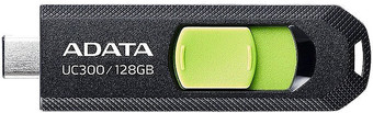 USB Flash ADATA UC300 128GB (черный/зеленый)