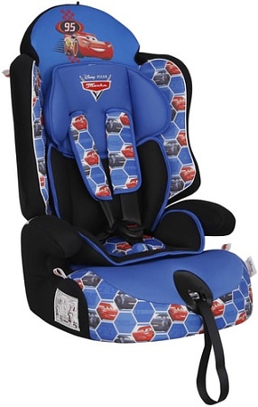 Детское автокресло Siger Драйв Disney Тачки (ячейки синий)