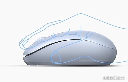 Мышь Ugreen MU105 90671 (светло-синий)