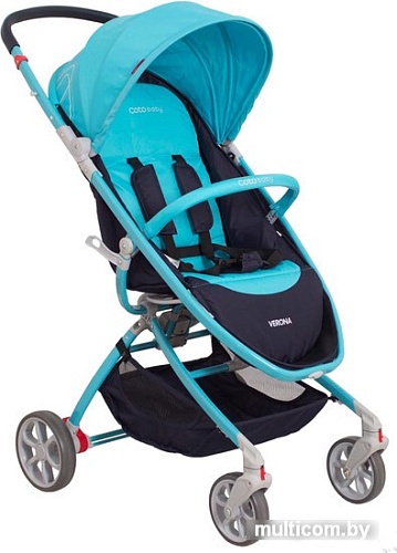 Коляска прогулочная «книга» Coto baby Verona (09 бирюзовый)