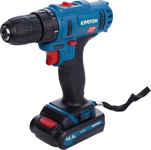 Дрель-шуруповерт Кратон CD-14.4-Li-1.5 31101055 (с 2-мя АКБ, кейс)
