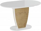 Кухонный стол Трия Монреаль тип 1 (белый глянец/бунратти)