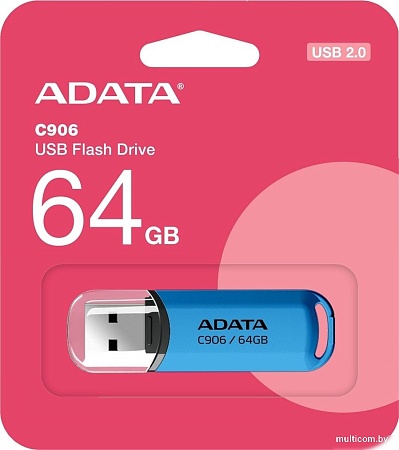 ADATA C906 64GB (синий)