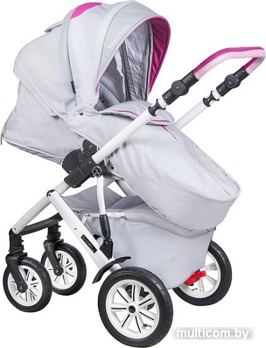 Универсальная коляска Coletto Verona Classic (2 в 1, V-06, белые колеса)