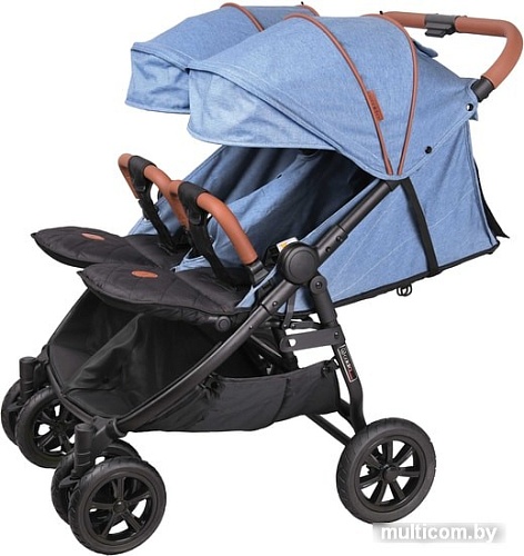 Коляска прогулочная «книга» Coletto Enzo Twin (джинс)