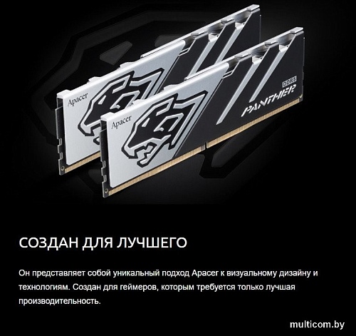 Оперативная память Apacer Panther 2x16ГБ DDR5 5200 МГц AH5U32G52C5227BAA-2
