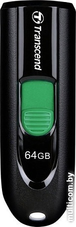 USB Flash Transcend JetFlash 790C 64GB (черный/зеленый)