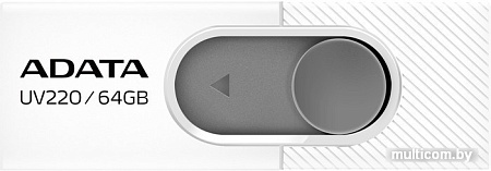 USB Flash A-Data UV220 64GB (белый/серый)