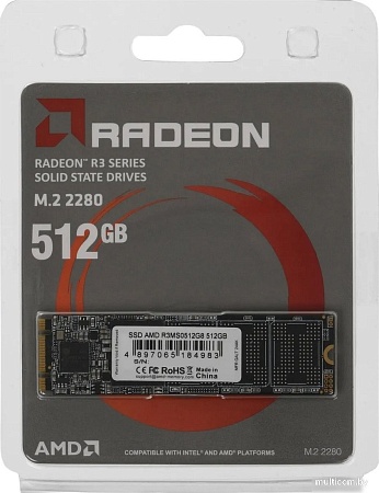 SSD AMD Radeon R3 512GB R3MS0512G8