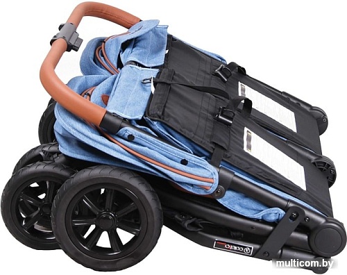 Коляска прогулочная «книга» Coletto Enzo Twin (джинс)