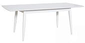 Кухонный стол Экомебель Дубна Самурай 2 90x150-200 (белая эмаль)