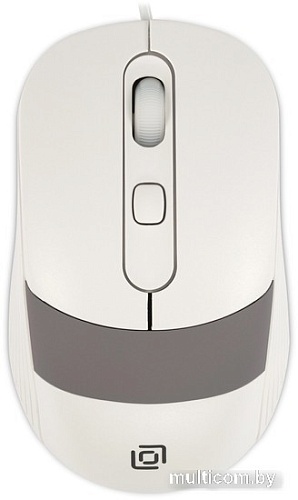 Мышь Oklick 310M (белый/серый)
