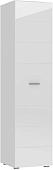 Шкаф-пенал НК-Мебель Gloss 1-о дверный (белый/белый глянец)