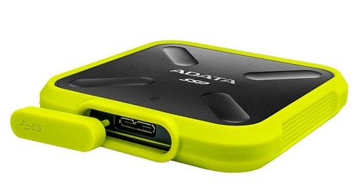 Внешний жесткий диск A-Data SD700 512GB (черный/желтый) [ASD700-512GU3-CYL]