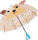Зонт-трость RST Umbrella Собачка с ушками 062A (коричневый/собачка)