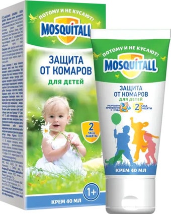 Крем от насекомых Mosquitall Нежная защита для детей 40 мл