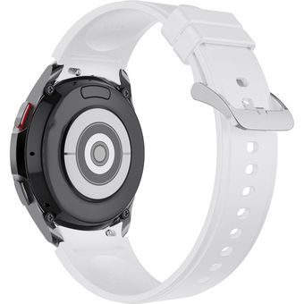 Ремешок Rumi Classic силиконовый для Samsung Galaxy Watch4/5 (20 мм, белый)
