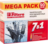 Таблетки для посудомоечной машины Filtero "7 в 1" 90шт.