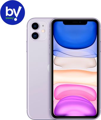 Смартфон Apple iPhone 11 256GB Воcстановленный by Breezy, грейд A (фиолетовый)