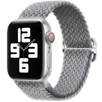 Ремешок Rumi Wick из плетеного нейлона для Apple Watch 38/40/41mm (серый)