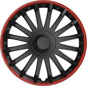 Набор колпаков на диски Versaco Crystal R15 RO 15" 15CRYSTALRO (4шт, черный/красный)