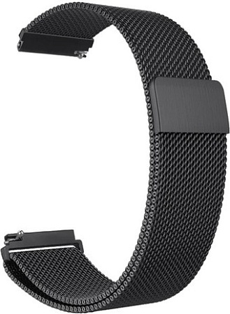 Браслет Rumi Milanese loop металлический 20 мм (черный)