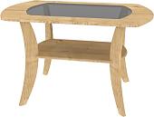 Журнальный столик Кортекс-мебель Лотос-6 км.00174 (дуб натуральный)