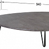 Журнальный столик Калифорния мебель Дадли (серый бетон)