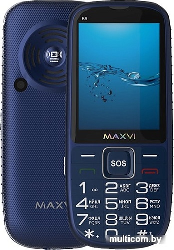 Мобильный телефон Maxvi B9 (синий)