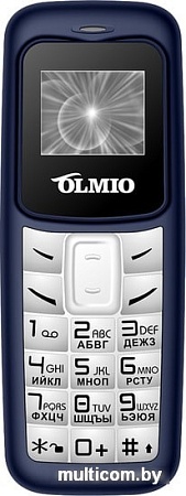 Мобильный телефон Olmio A02 (белый/синий)