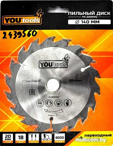 Пильный диск Yourtools Z18 140/20мм