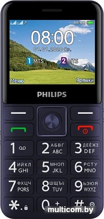 Мобильный телефон Philips Xenium E207 (синий)