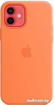 Чехол Apple MagSafe Silicone Case для iPhone 12/12 Pro (кумкват)