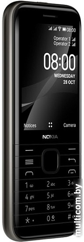 Мобильный телефон Nokia 8000 4G Dual SIM (черный)