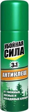 Спрей от насекомых Убойная сила Антиклещ 3в1 (150 мл)