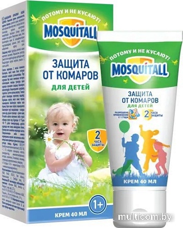 Крем от насекомых Mosquitall Нежная защита для детей 40 мл
