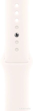 Умные часы Apple Watch Series 10 46 мм (алюминиевый корпус, розовое золото/легкие румяна, спортивный силиконовый ремешок S/M)