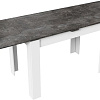 Кухонный стол Трия Промо тип 4 (белый/ателье темный)