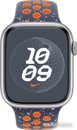Ремешок Apple Nike Sport Band MUV93 (45 мм, синее пламя, размер M/L)