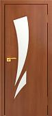 Межкомнатная дверь Юни Стандарт 02 80x200 (итальянский орех, стекло матовое)
