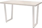 Кухонный стол Millwood Лофт Уэльс Л 130x80x75 (дуб белый Craft-металл белый)