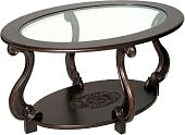Журнальный столик Мебелик Овация С (темно-коричневый)