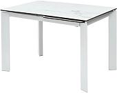 Кухонный стол M-City Corner 120 Matte 614М04879 (белый мрамор матовый керамика/белый)