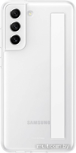 Чехол для телефона Samsung Slim Strap Cover S21 FE (белый)
