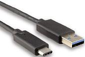 Кабель AVS A78579S USB Type-A - USB Type-C (1 м, черный)