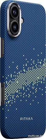 Чехол для телефона Pitaka StarPeak Tactile Woven для iPhone 16 (синий)