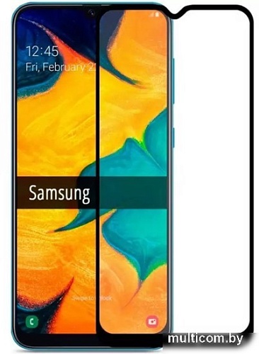 Защитное стекло Case Full Glue для Galaxy A20S (черный)