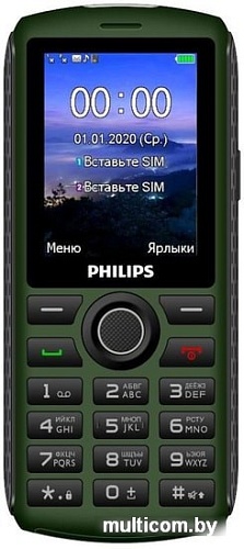Мобильный телефон Philips Xenium E218 (зеленый)