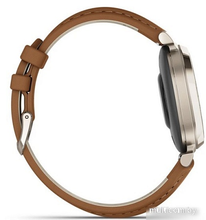 Умные часы Garmin Lily 2 Classic (кремовое золото/коричневый)